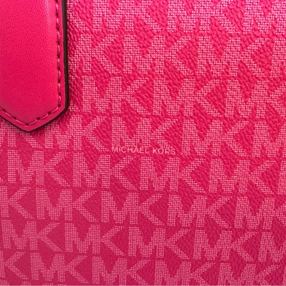 Michael Kors Dragonfruit Hamilton Small Signature Logo Satchel - Picture 5 of 13